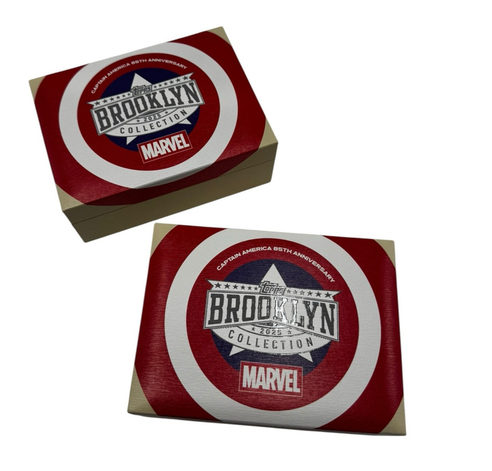 lot of 2 Topps Brooklyn Collection Captain America EMPTY BOX Marvel